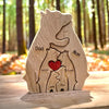 Wooden Bears Personalized Family Puzzle Decoration - Gift for Family, Christmas Gift