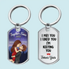 Our Love Story Is My Favorite - Couple Personalized Custom Keychain - Gift For Husband Wife, Anniversary