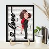 Couple Love Be Mine Valentine&#39;s Day Gift For Him For Her Personalized 2-layer Wooden Plaque