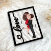 Couple Love Be Mine Valentine&#39;s Day Gift For Him For Her Personalized 2-layer Wooden Plaque