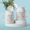 Grandma&#39;s Love Brings Blossoms To Life - Family Personalized Custom Home Decor Flower Vase - House Warming Gift For Mom, Grandma