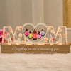 Heartlight Memories: Custom Family Glow, Custom Birth Month Flower Led Night Light, Gift For Mother&#39;s Day 2024
