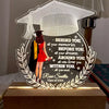Behind You All Your Memories Graduation Gift Personalized Custom Shape Warm LED Night Light