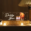 Daddy Bear Papa Bear We Love You Father‘s Day Gift For Dad Personalized Block LED Night Light