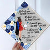 Behind You Flowers Senior Graduation Gift Personalized Printed Graduation Cap Topper (Not Real Glitter)