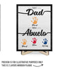 First Dad Now Granddad - Family Personalized Custom 2-Layered Wooden Plaque With Stand - Father&#39;s Day, Gift For Dad, Grandpa