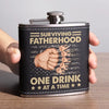 To Dad, From The Reasons You Drink - Family Personalized Custom Hip Flask - Father&#39;s Day, Gift For Dad, Grandpa