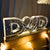 Holding Hand Dad Everything We Are Is Because Of You Personalized Acrylic LED Night Light