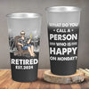 Good Mood With Beer And Retirement - Personalized Custom Aluminum Changing Color Cup - Appreciation, Retirement Gift For Coworkers, Work Friends, Colleagues