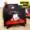 Forever My Boo - Personalized Halloween Ghost&amp;Pumpkin Funny Wooden Frame - Gift for Couple/Friend
