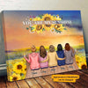 Mother &amp; Daughters Forever Linked Together - Personalized Wrapped Canvas