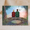 Grow Old Along with Me - Personalized Back View Couple Canvas, Valentine&#39;s Day Gift For Lover
