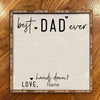 Best Dad Hands Down Father&#39;s Day DIY Handprint Wooden Sign, DIY Children’s Gift