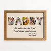 DADDY Custom Photo Wooden Sign, Personalized Father&#39;s Day Gift